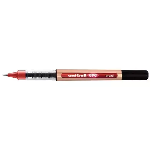 uni-ball Eye Broad UB-150-10 Rollerball Pen 1.0mm Tip Red Eco 70% Recycled Plastic (Pack 12) - 315358000 - Image 1