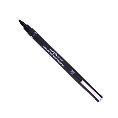 uni PIN01-200(S) Pigment Ink Fine Line Pen 0.1mm Tip Black (Pack 12) - 288902000 - Image 1