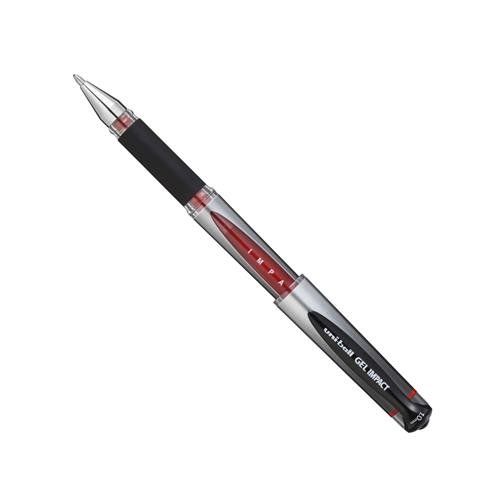 uni-ball Signo Impact Gel UM-153S Rollerball 1.0mm Red (Pack 12) - 219014000 - Image 1