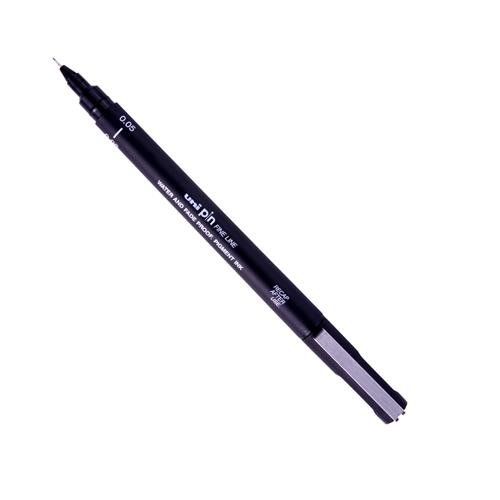 uniPIN005-200(S) Pigment Ink Fine Line Pen 0.05mm Tip Black (Pack 12) - 289157000 - Image 1