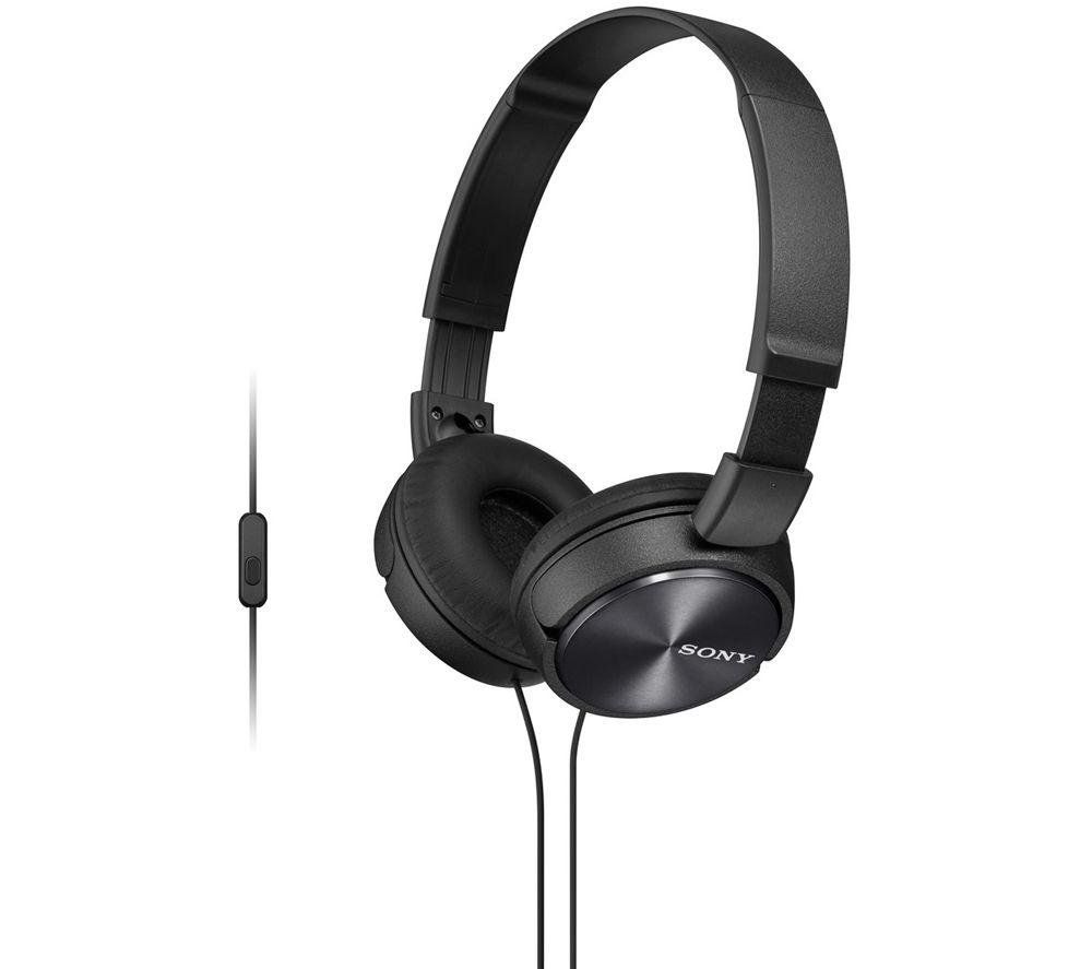 SONY MDR-ZX310APB Headphones - Black, Black - Image 1