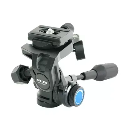 Slik 6256455 tripod head Black Aluminium 1/4 3/8"