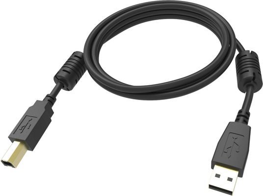 Vision TC 2MUSB/BL 1 USB cable USB 2.0 2 m USB A USB B 0.48 Gbit/s Black - Thumbnail 2