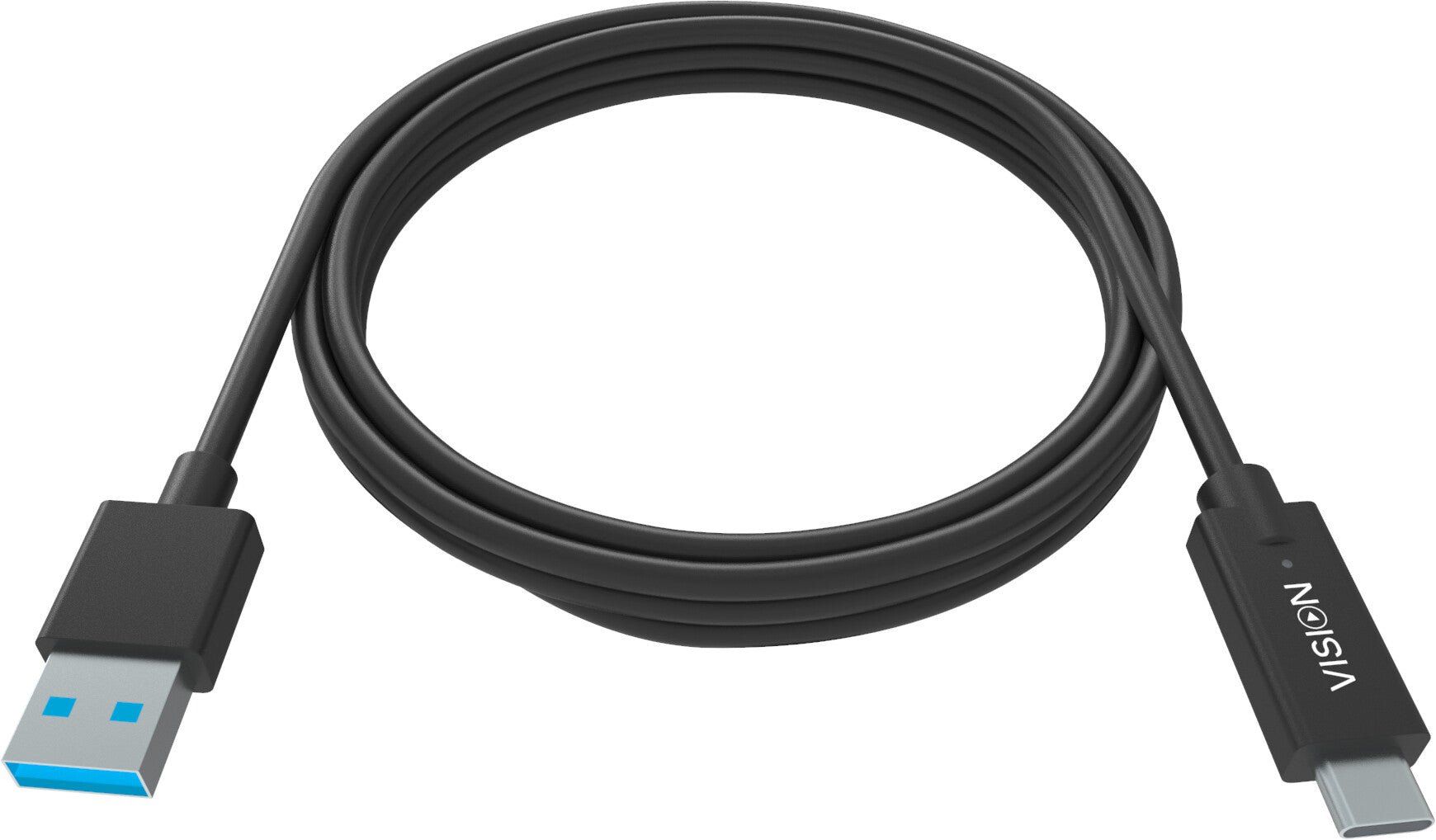 Vision TC 1MUSBCA/BL USB cable USB 3.2 Gen 1 (3.1 Gen 1) 1 m USB A USB C Black - Image 1