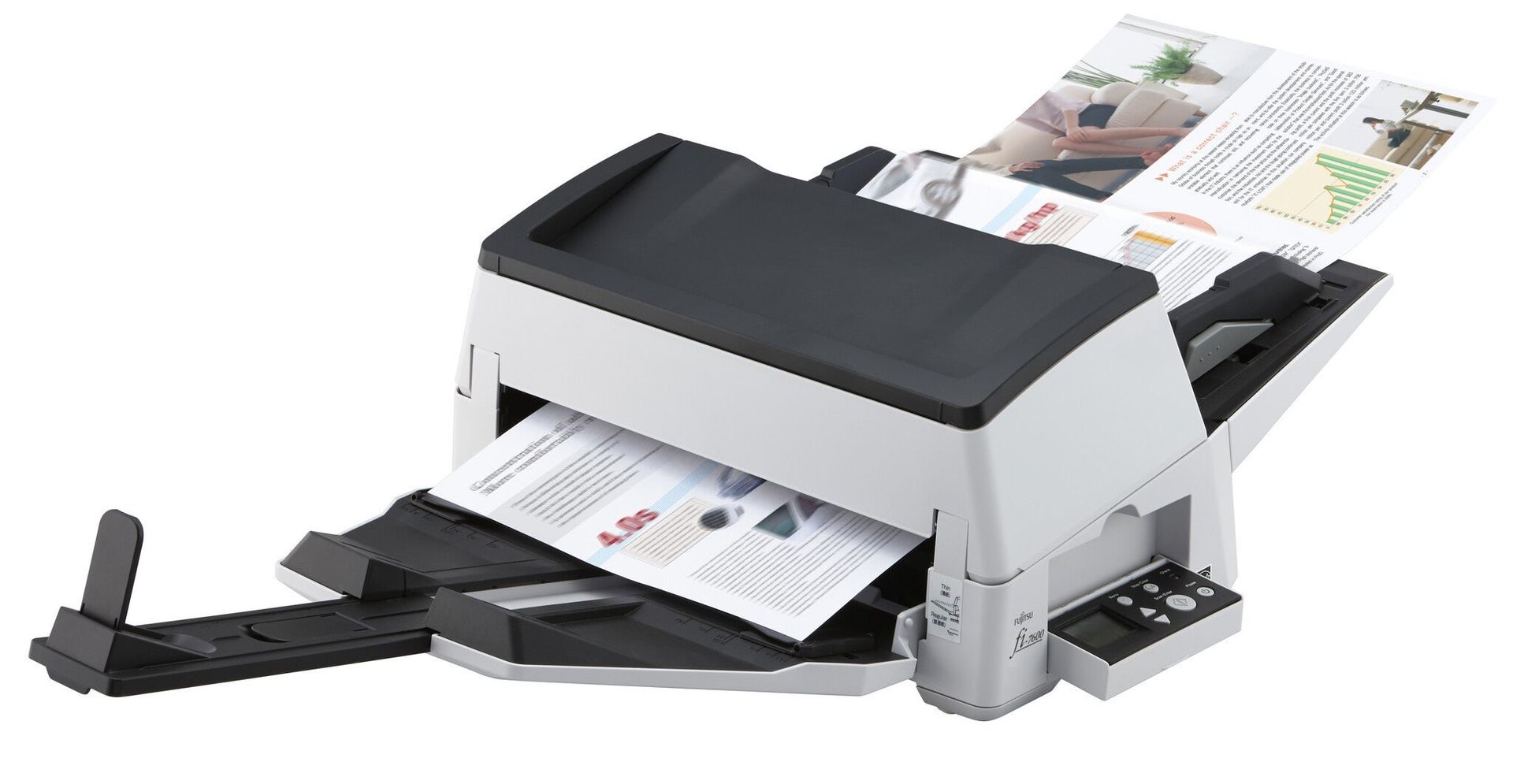 Ricoh fi-7600 ADF + Manual feed scanner 600 x 600 DPI A3 Black White - Image 1