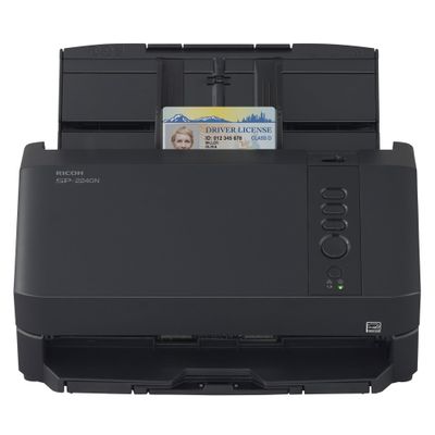Ricoh SP-2240N - Document scanner - Dual CIS - Duplex - 216 x 360 mm - 600 dpi x 600 dpi - up to 40 ppm (mono) / up to 40 ppm (colour) - ADF (80 sheets) - up to 6000 scans per day - Gigabit LAN USB 3.2 Gen 1x1