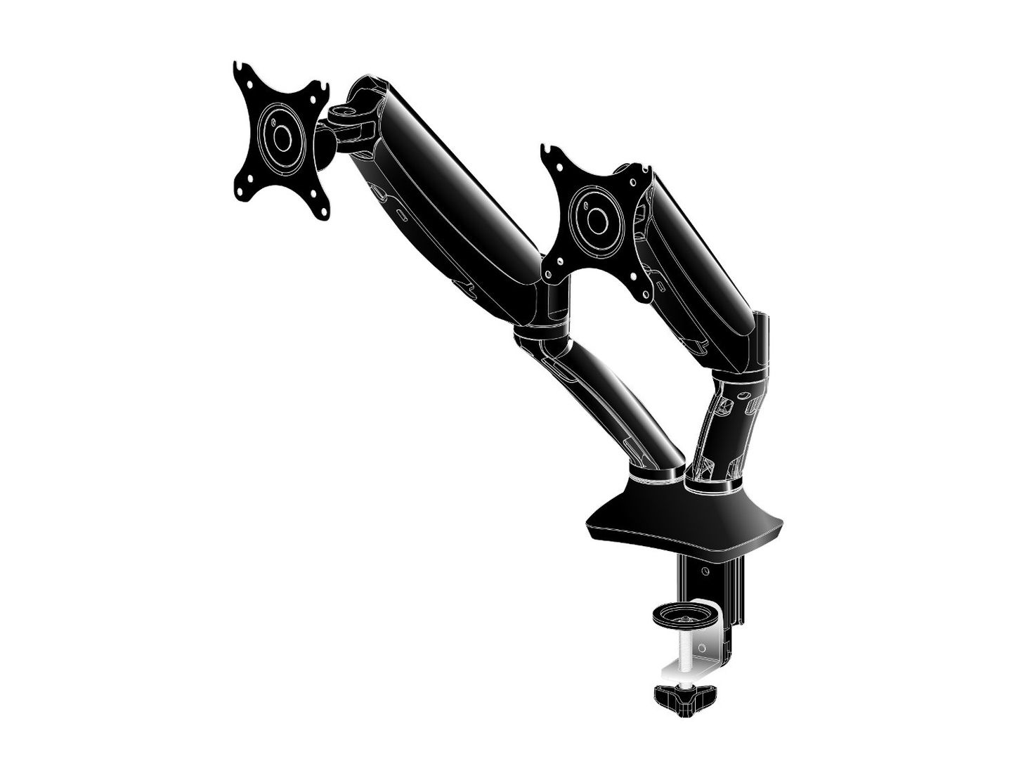 iiyama DS3002C-B1 monitor mount / stand 68.6 cm (27") Desk Black - Image 1