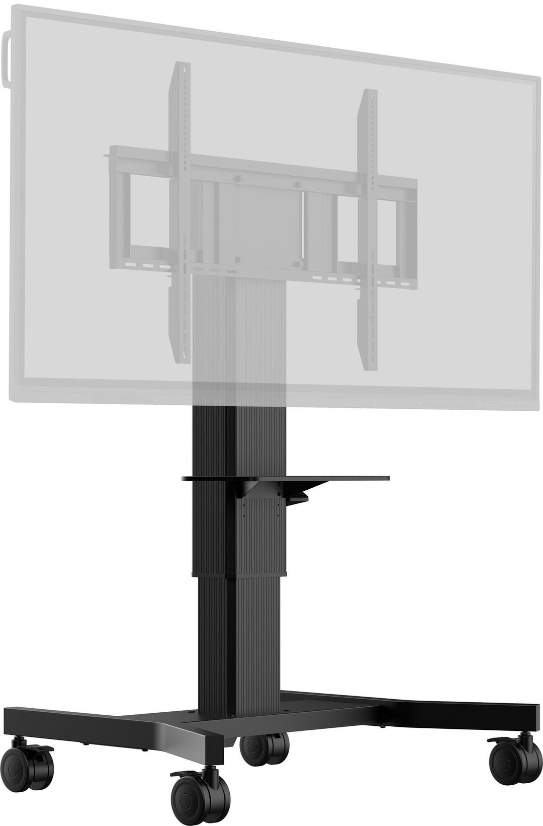 iiyama Single column electric floor lift on wheels with easy mount brackets and laptop shelf - Image 1