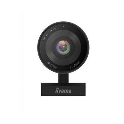 iiyama Stylish and discreet Professional 4K Webcam with Built in microphone 5x Digital zoom 120 field of view (FoV) and Auto Tracking