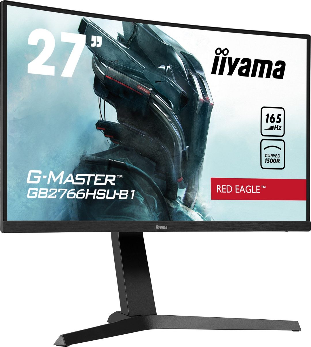 iiyama G-MASTER Red Eagle 27" FHD 165Hz Curved Gaming Monitor (GB2766HSU-B1) - Image 1