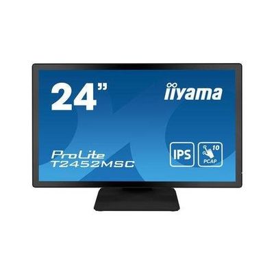 iiyama ProLite T2452MSC-B1 computer monitor 60.5 cm (23.8") 1920 x 1080 pixels Full HD LCD Touchscreen Multi-user Black