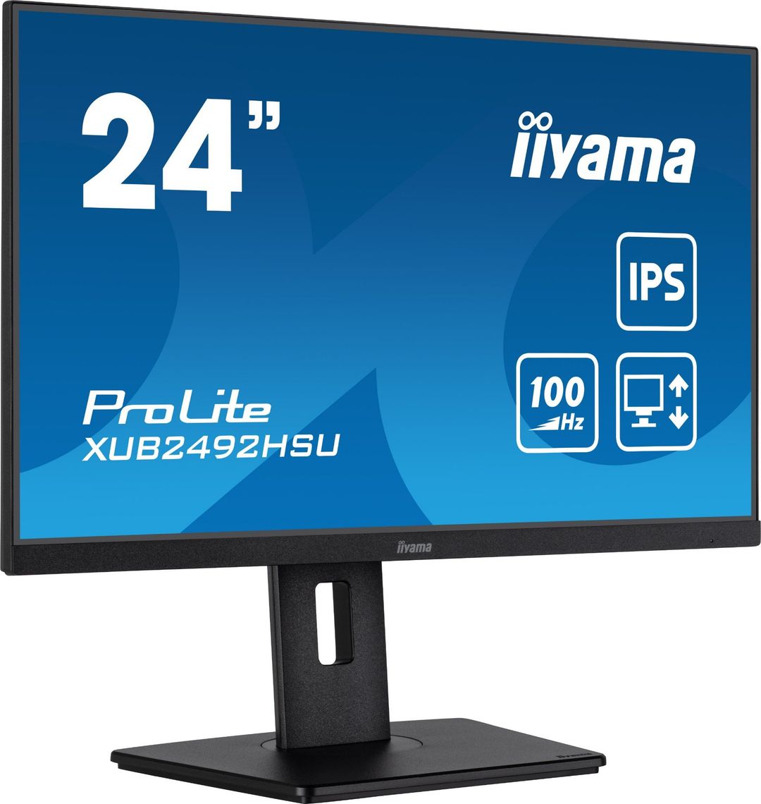iiyama 24” IPS technology panel with height adjustable stand and 100Hz refresh rate - Image 1