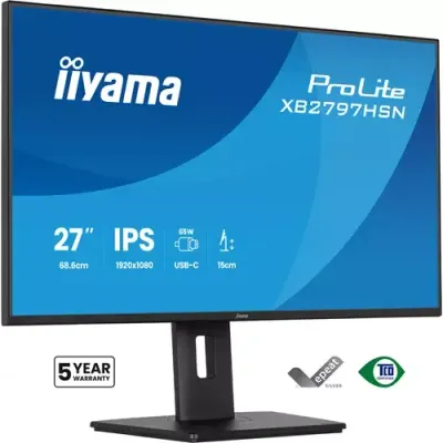 iiyama ProLite XB2797HSN-B1 computer monitor 68.6 cm (27") 1920 x 1080 pixels Full HD LCD Black - Thumbnail 2
