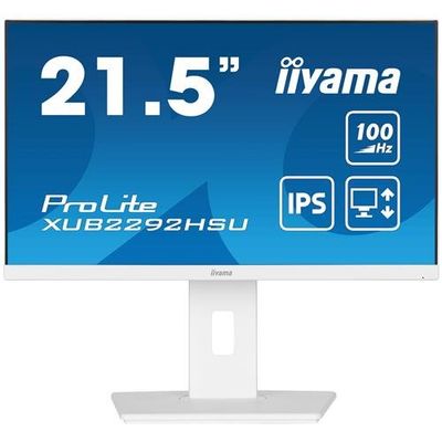 iiyama ProLite XUB2292HSU-W6 computer monitor 54.6 cm (21.5") 1920 x 1080 pixels Full HD LED White