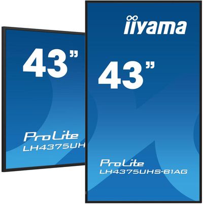 iiyama ProLite Digital signage flat panel 108 cm (42.5") LCD Wi-Fi 500 cd/m 4K Ultra HD Black Built-in processor Android 11 24/7