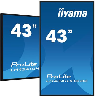 iiyama LH4341UHS-B2 Signage Display 108 cm (42.5") LCD 500 cd/m 4K Ultra HD Built-in processor Android 8.0 24/7
