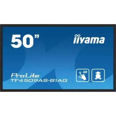 iiyama TF5039AS-B1AG computer monitor 125.7 cm (49.5") 3840 x 2160 pixels 4K Ultra HD LED Touchscreen Black - Thumbnail 2