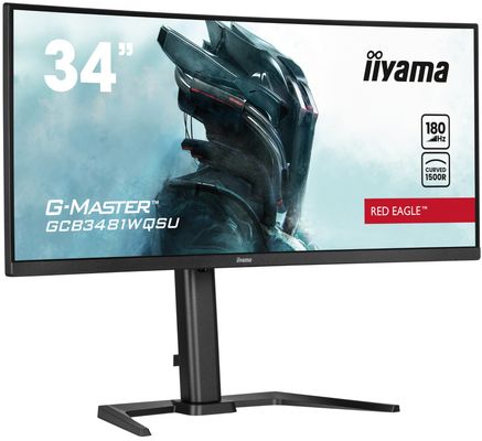 iiyama G-Master 34" Ultra-Wide Quad HD 180Hz FreeSync Curved Monitor (GCB3481WQSU-B1)