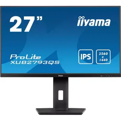 iiyama ProLite XUB2793QS-B7 computer monitor 68.6 cm (27") 2560 x 1440 pixels Quad HD LED Black - Thumbnail 2