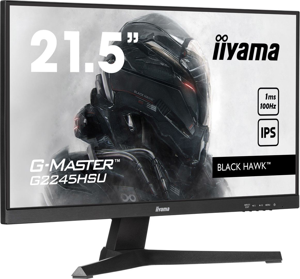 iiyama 21.5" G-MASTER Full HD, 100Hz, Adaptive Sync IPS Gaming Monitor (G2245HSU-B2) - Image 1
