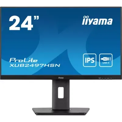 iiyama ProLite XUB2497HSN-B2 computer monitor 60.5 cm (23.8") 1920 x 1080 pixels Full HD LED Black - Thumbnail 2