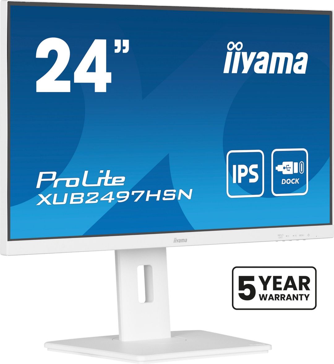 iiyama ProLite XUB2497HSN-W2 computer monitor 60.5 cm (23.8") 1920 x 1080 pixels Full HD LED White - Image 1