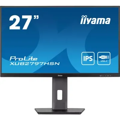 iiyama ProLite XUB2797HSN-B2 computer monitor 68.6 cm (27") 1920 x 1080 pixels Full HD LED Black - Thumbnail 2