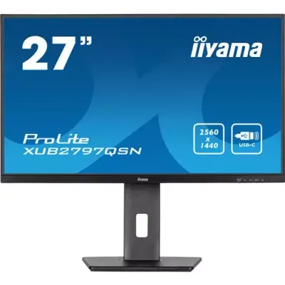 iiyama ProLite XUB2797QSN-B2 computer monitor 68.6 cm (27") 2560 x 1440 pixels Quad HD LED Black - Thumbnail 2