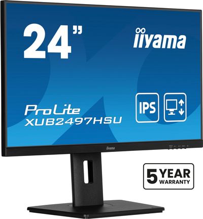 iiyama XUB2497HSU-B2 computer monitor 60.5 cm (23.8") 1920 x 1080 pixels Full HD LED Black - Thumbnail 2