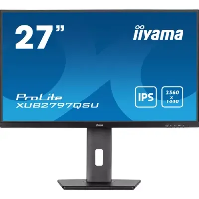 iiyama ProLite XUB2797QSU-B2 computer monitor 68.6 cm (27") 2560 x 1440 pixels Quad HD LED Black - Thumbnail 2