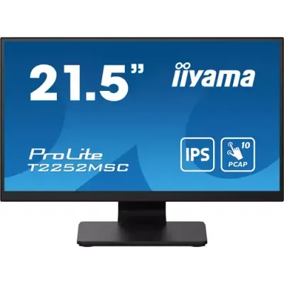 iiyama ProLite T2252MSC-B2AG computer monitor 54.6 cm (21.5") 1920 x 1080 pixels Full HD LCD Touchscreen Black - Thumbnail 2