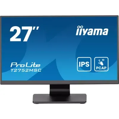 iiyama ProLite T2752MSC-B1AG computer monitor 68.6 cm (27") 1920 x 1080 pixels Full HD LED Touchscreen Black