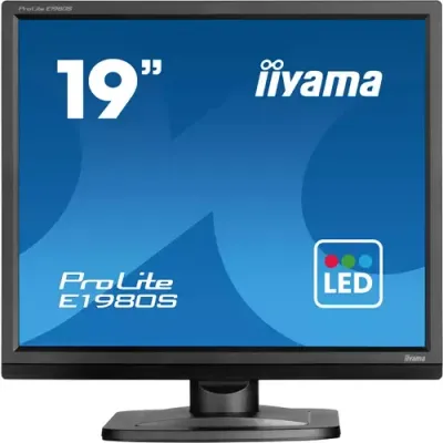 iiyama ProLite E1980S-B1 computer monitor 48.3 cm (19") 1280 x 1024 pixels VGA LED Black - Thumbnail 2