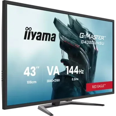 iiyama G-MASTER G4380UHSU-B2 computer monitor 108 cm (42.5") 3840 x 2160 pixels 4K Ultra HD LED Black - Thumbnail 3