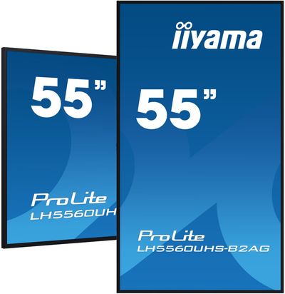iiyama LH5560UHS-B2AG Signage Display Digital A-board 138.7 cm (54.6") LED Wi-Fi 500 cd/m 4K Ultra HD Black Built-in processor Android 11 24/7 - Thumbnail 2