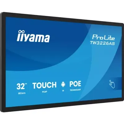 iiyama 31.5” PCAP 10pt touchscreen PC with Android, PoE technology and iiSignage² - Thumbnail 2