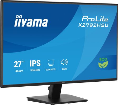 iiyama ProLite X2792HSU-B1 computer monitor 68.6 cm (27") 1920 x 1080 pixels Full HD LED Black