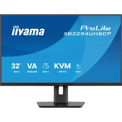 iiyama ProLite XB3294UHSCP-B1 computer monitor 80 cm (31.5") 3840 x 2160 pixels 4K Ultra HD Black - Thumbnail 2