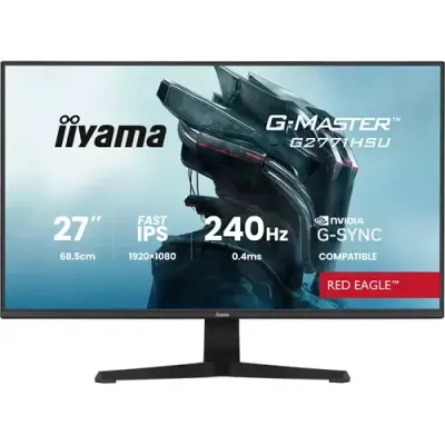 iiyama G-MASTER G2771HSU-B1 computer monitor 68.6 cm (27") 1920 x 1080 pixels Full HD Black - Thumbnail 2