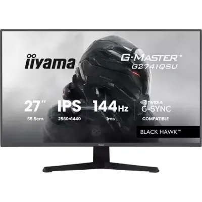 iiyama G-MASTER 27" Black Hawk 144Hz Gaming Monitor (G2741QSU-B1) - Thumbnail 2