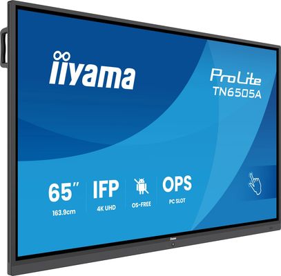 65" Black IPS 4K UHD Interactive Display 2x HDMI 5ms