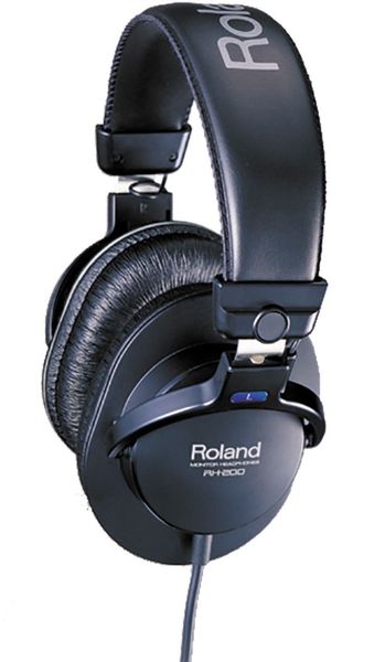 Roland RH-200 headphones/headset Wired Head-band Music Black - Thumbnail 2