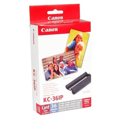 Canon KC-36IP Colour Ink + 54 x86 mm Paper Set, 36 Sheets - Image 1