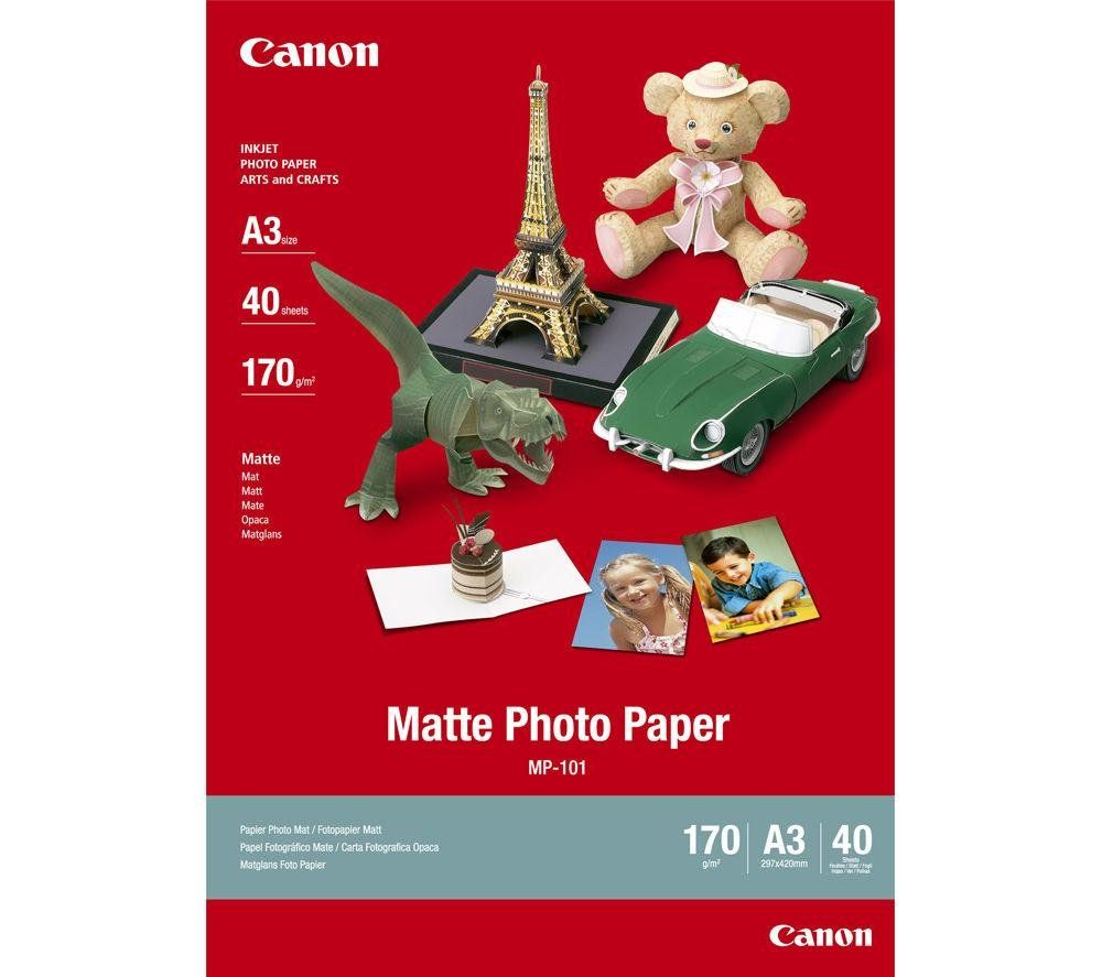 Canon MP-101 Matte Photo Paper A3 - 40 Sheets - Image 1