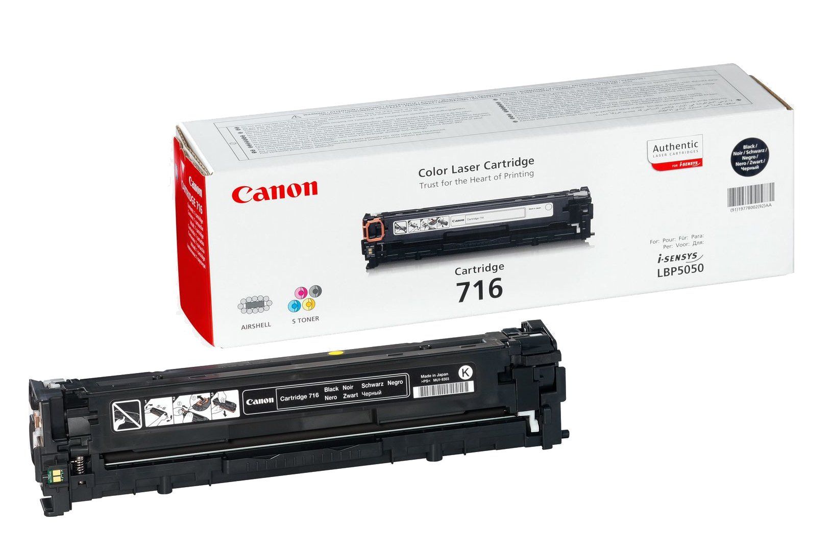 Canon Cartridge 716 Black toner cartridge 1 pc(s) Original - Image 1