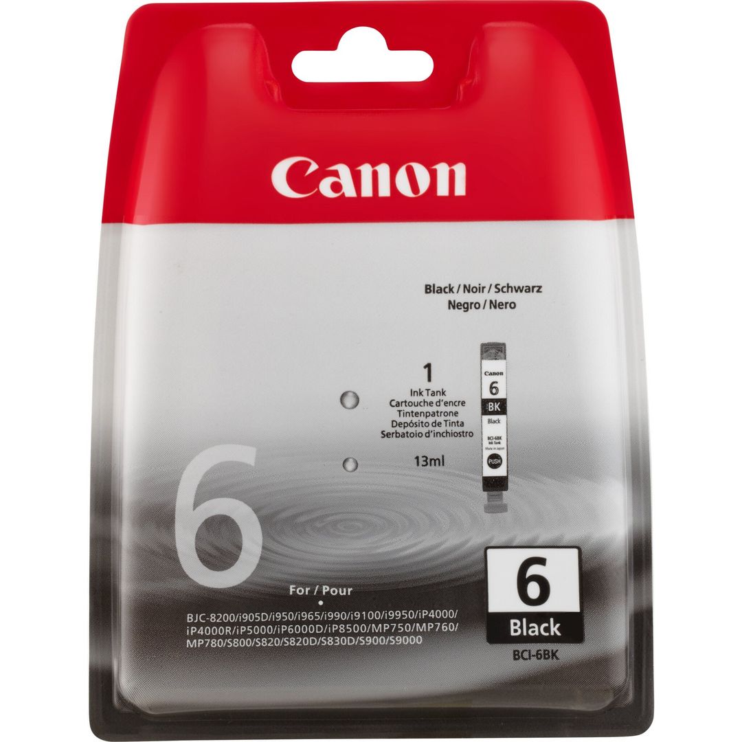 Canon BCI-6BK Black Ink Cartridge - Image 1