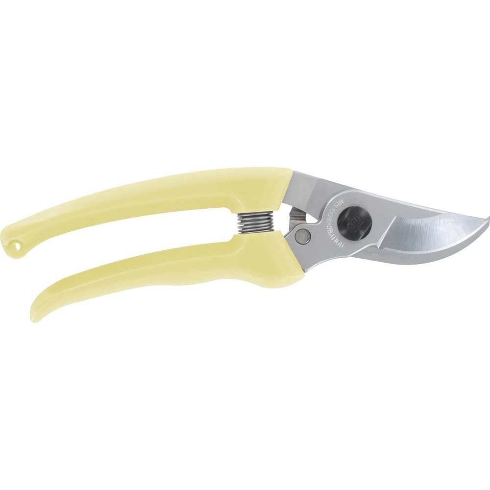 ARS 130DX Hard Chromed Bypass Secateurs Yellow - Image 1