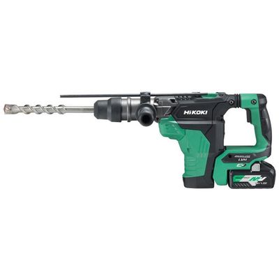 Hikoki 36V Multivolt Rotary Hammer Drill 28mm SDS-PLUS 2 x 2.5AH LI-ION Batteries DH36DPAJRZ - Thumbnail 2