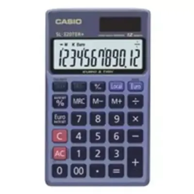 Casio SL-320TER+ calculator Pocket Basic Blue