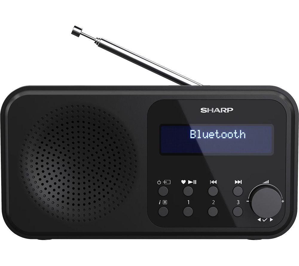 SHARP Tokyo DR-P420 Portable DABﱓ Bluetooth Radio - Midnight Black, Black - Image 1